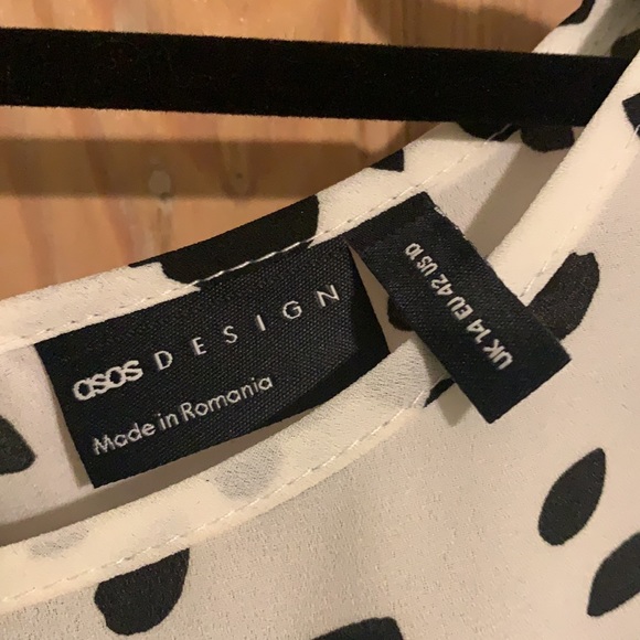 ASOS Black and white top Size 10 - Picture 6 of 6